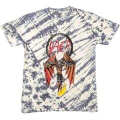 T-Shirt Slayer Winged Crucifix (Wash Collection) White L T-Shirt