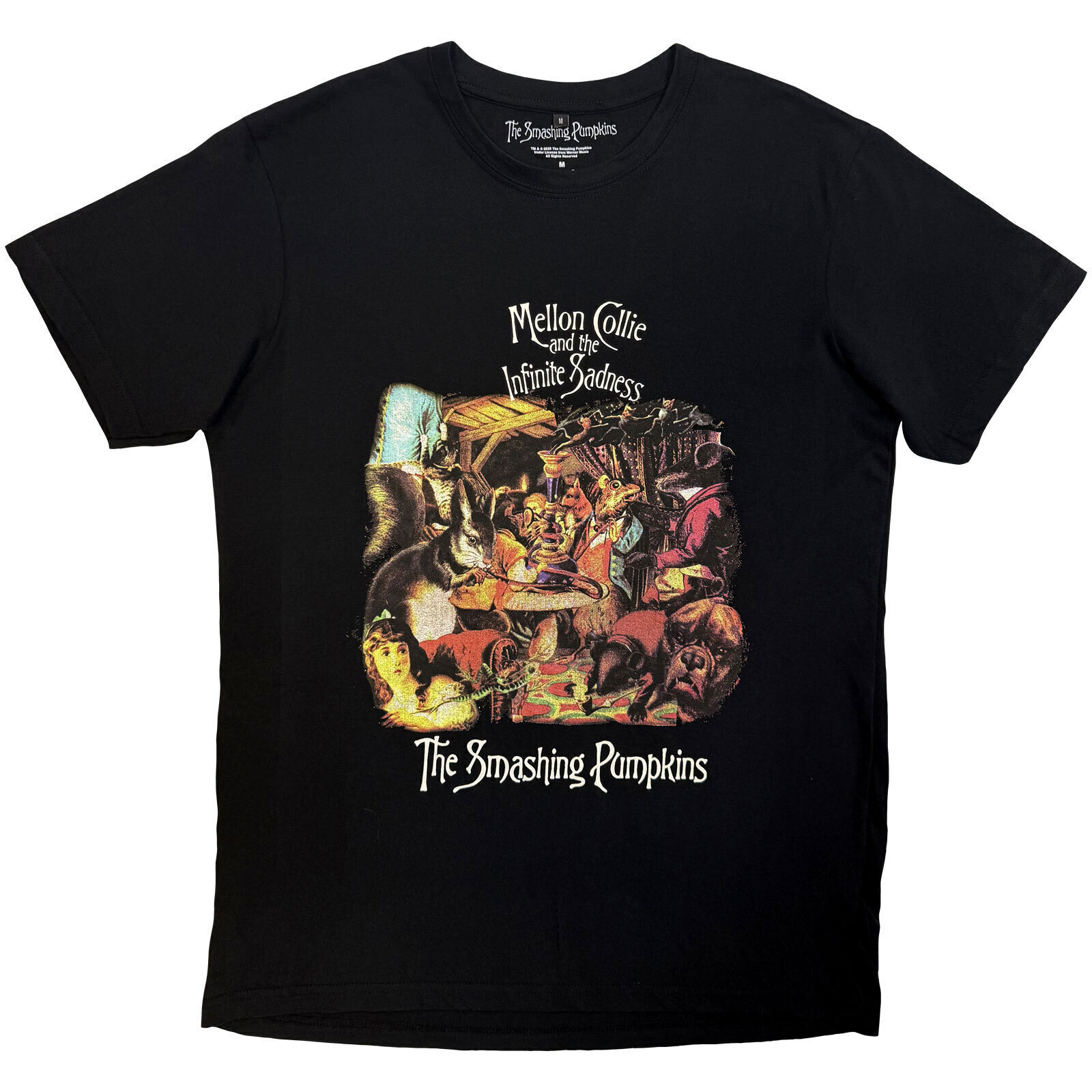 Skjorte The Smashing Pumpkins Mellon Collie Animals (Back Print Carbon) Black XL Skjorte