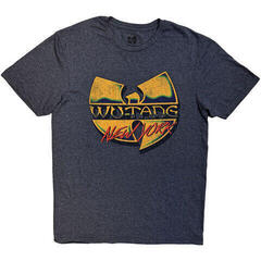 T-Shirt Wu-Tang Clan New York V2 Denim Blue M T-Shirt