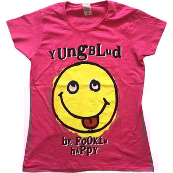 Tricou Yungblud Raver Smile (Back Print) Pink XS Damă Tricou - 1