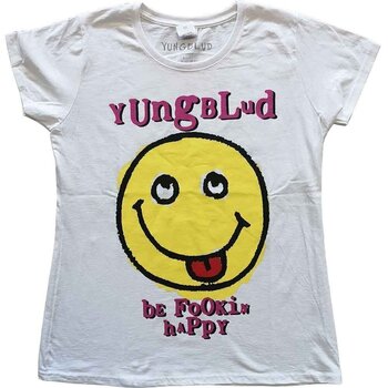 Tricou Yungblud Raver Smile (Back Print) White XS Damă Tricou - 1