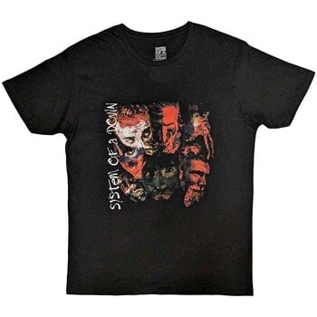 Skjorte System of a Down Painted Faces Black 2XL Skjorte - 1