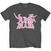 T-shirt Yungblud DEADHAPPY Pink (Back Print) Charcoal Grey M T-shirt