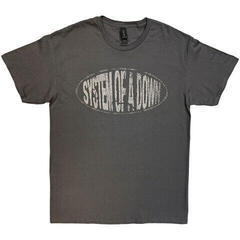 T-shirt System of a Down Stretched Logo Charcoal Grey 2XL T-shirt
