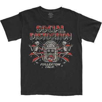 T-Shirt Social Distortion Jukebox Skelly Black L T-Shirt - 1