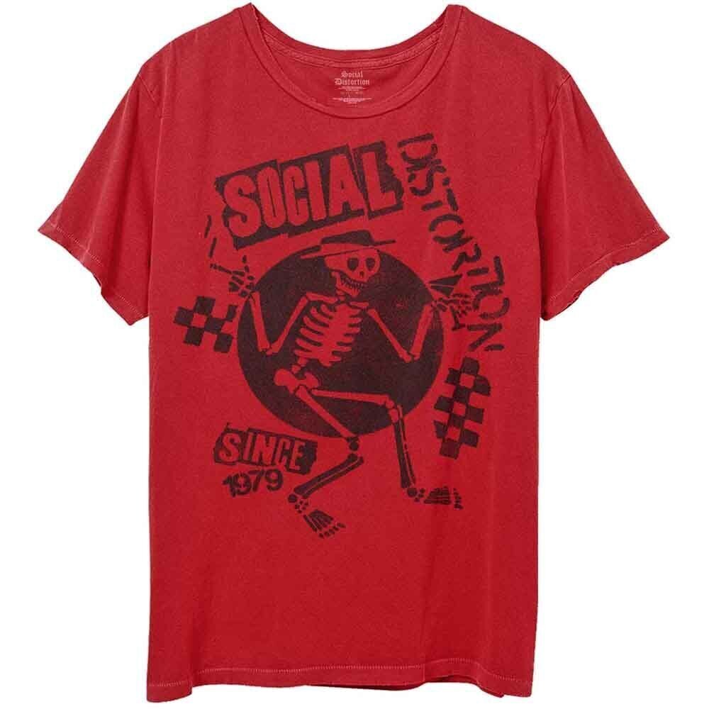 T-shirt Social Distortion Speakeasy Checkerboard Red 2XL T-shirt