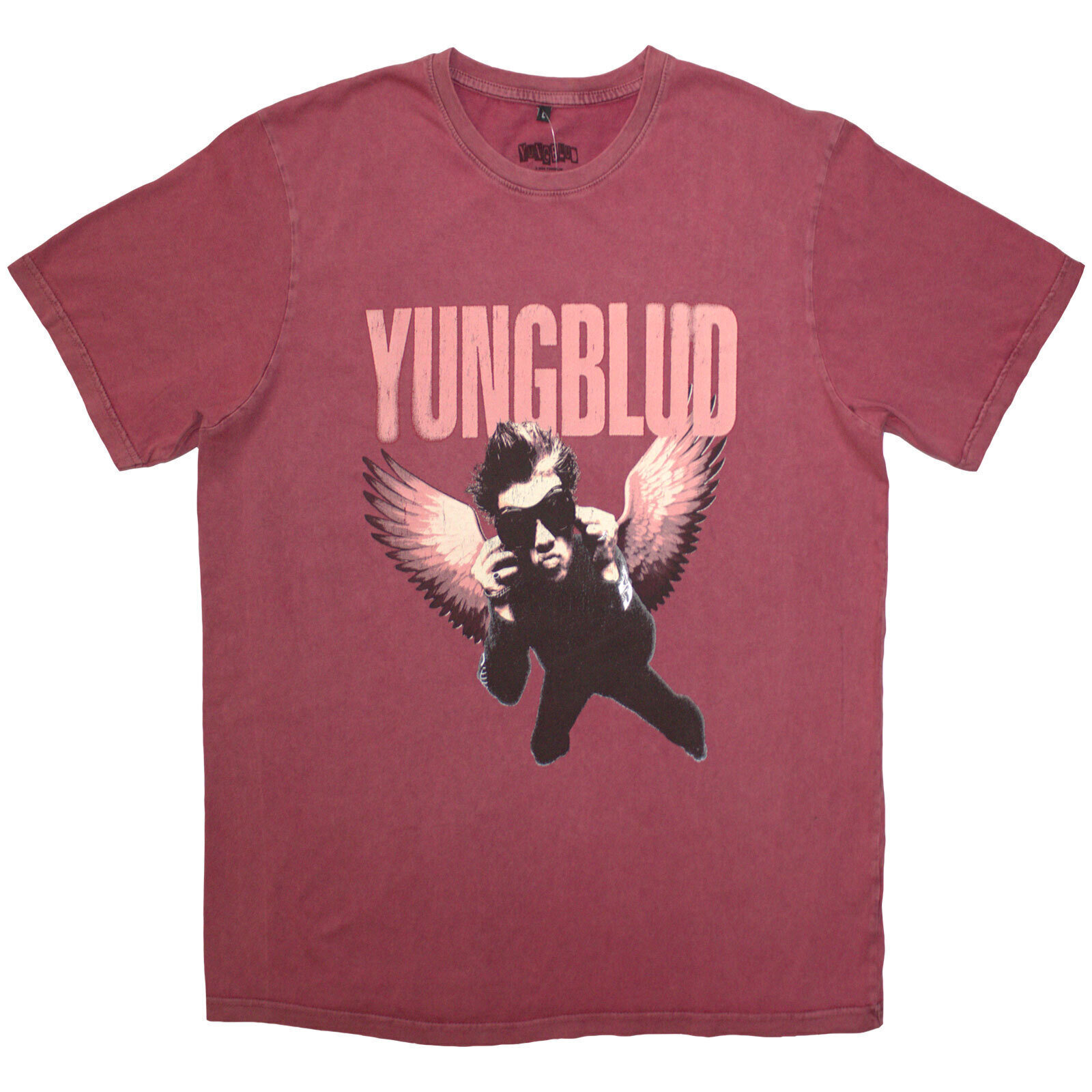 T-shirt Yungblud Wings (Wash Collection) Red Wash L T-shirt