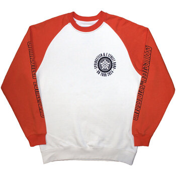 T-Shirt Bruce Springsteen Tour '24 Wheel (Back Print & Ex-Tour Raglan) White & Orange 2XL T-Shirt - 1