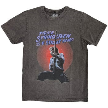 Tricou Bruce Springsteen Live Photo (Stone Wash) Gri cărbune XL Tricou - 1