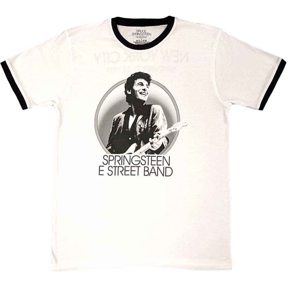 Tricou Bruce Springsteen NYC (Back Print Ringer) White S Tricou
