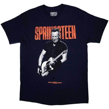 Tricou Bruce Springsteen Tour '23 Guitar (Back Print & Ex-Tour) Navy Blue M Tricou - 1
