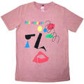The Strokes Abstract Face (Stone Wash) Kashmir Red L Camiseta de manga corta