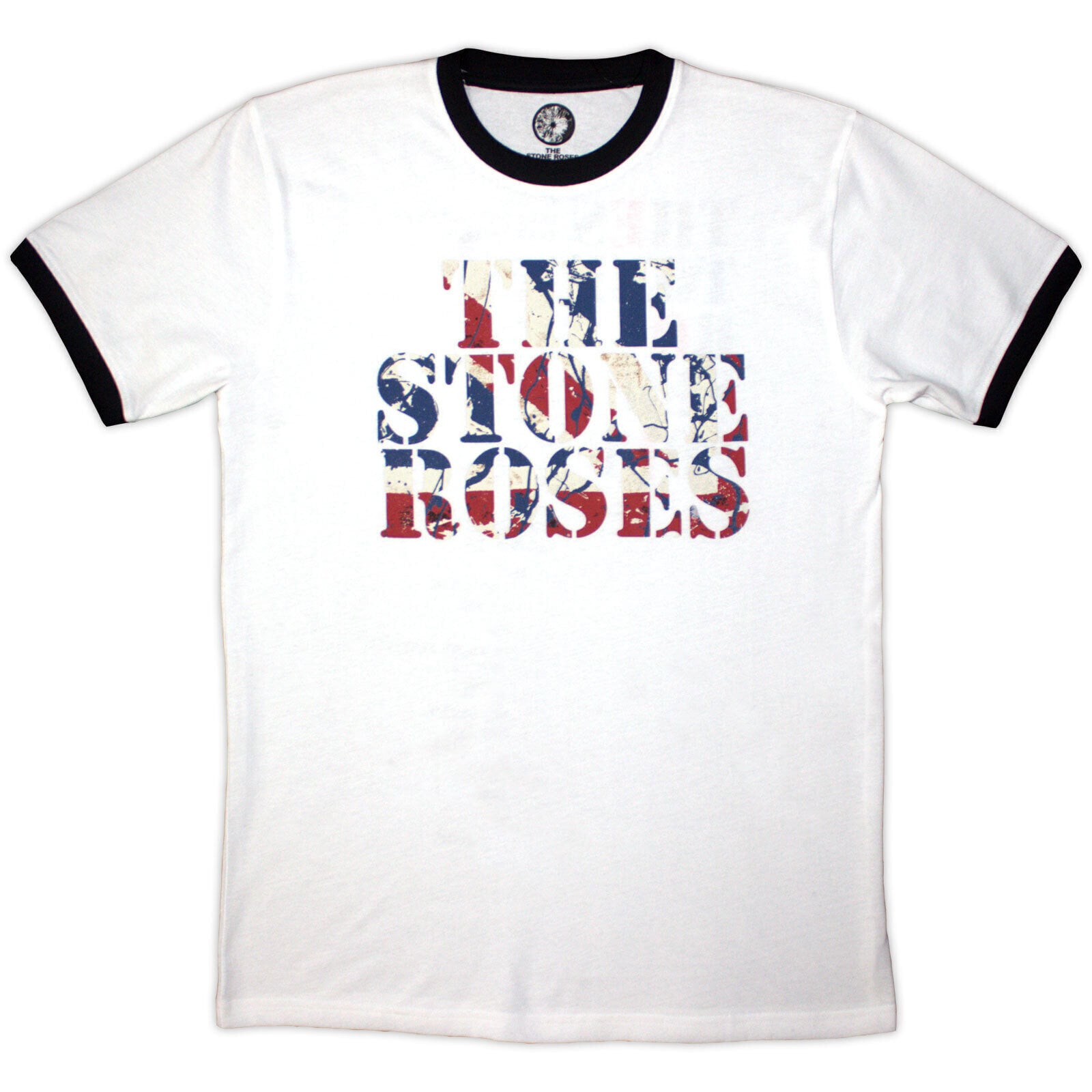 Košulja The Stone Roses 2013 Tour Ringer (Back Print Ringer) White S Košulja