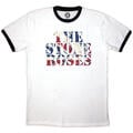 The Stone Roses 2013 Tour Ringer (Back Print Ringer) White L T-Shirt