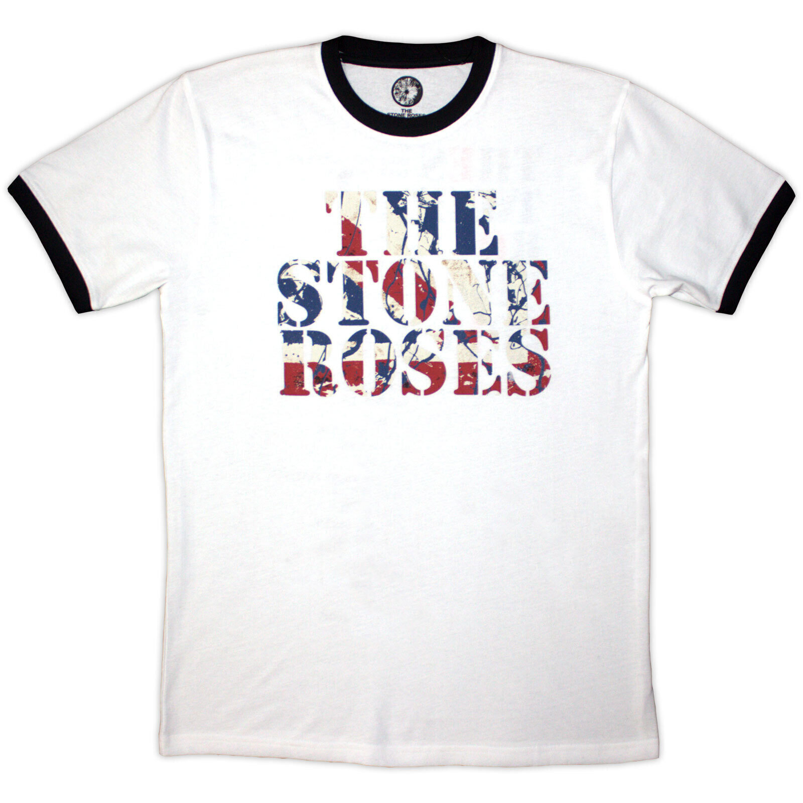 T-shirt The Stone Roses 2013 Tour Ringer (Back Print Ringer) White 2XL T-shirt