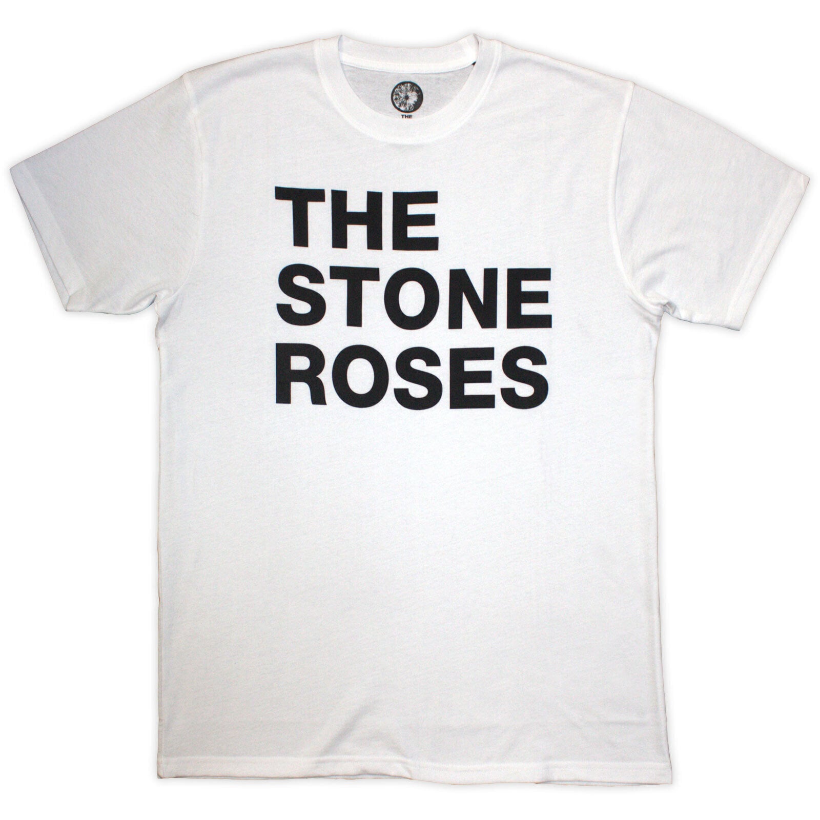T-Shirt The Stone Roses Left Justified Text (Jumbo Print) White 2XL T-Shirt