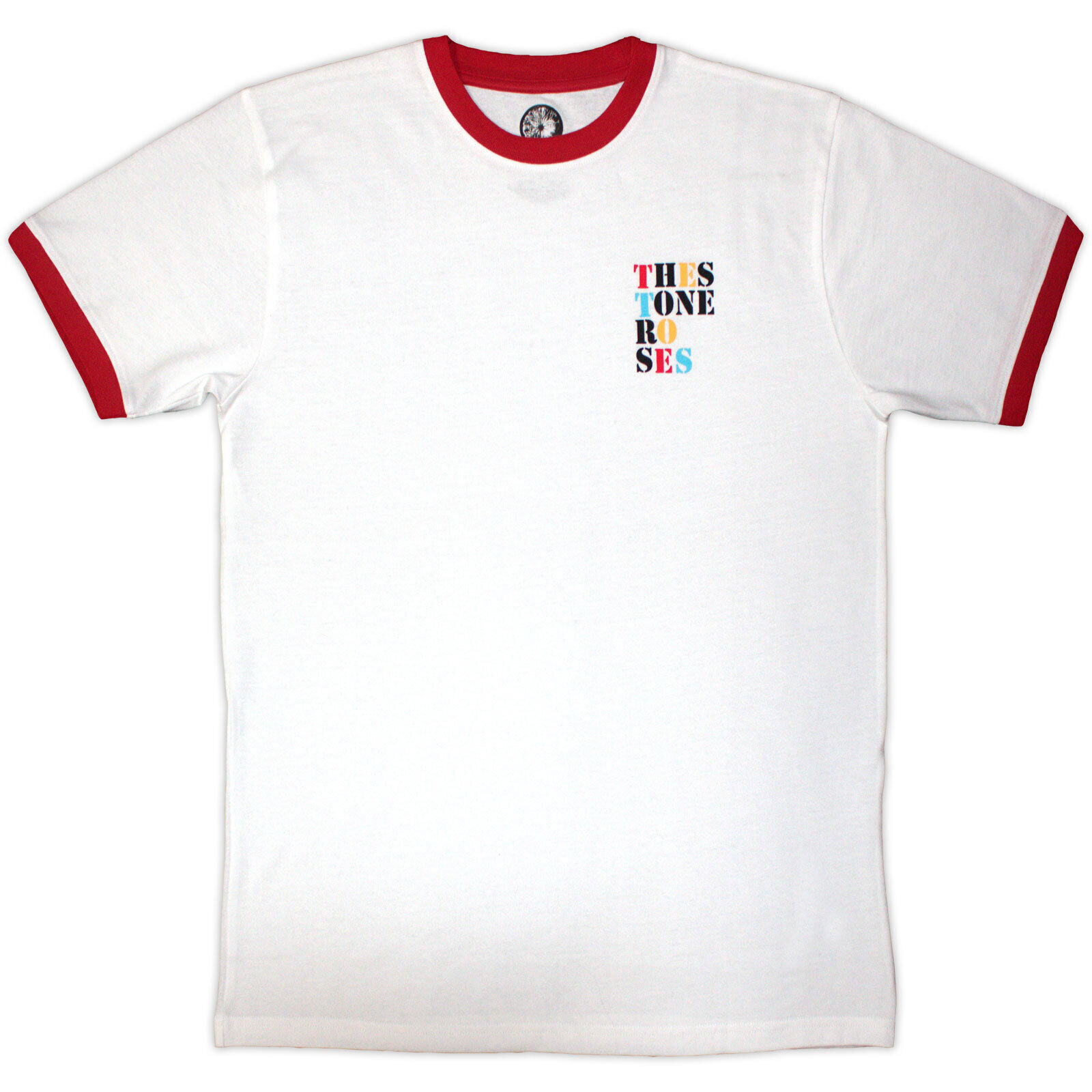 T-shirt The Stone Roses Side Text (Ringer) White M T-shirt
