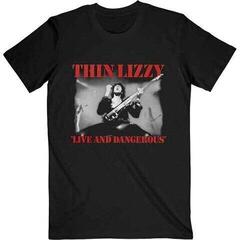 Skjorte Thin Lizzy Live & Dangerous Black 2XL Skjorte