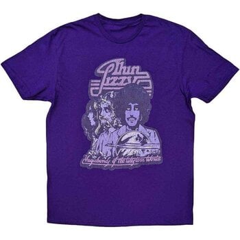 Skjorte Thin Lizzy Vagabonds of the Western World Mono Distressed Purple S Skjorte - 1