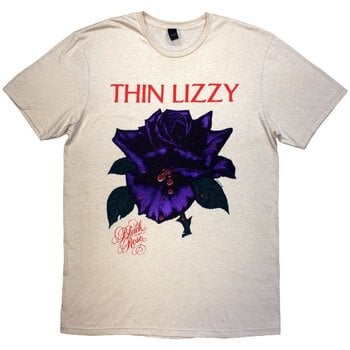 T-Shirt Thin Lizzy Black Rose Tracklist (Back Print) Natural L T-Shirt - 1