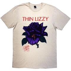 T-Shirt Thin Lizzy Black Rose Tracklist (Back Print) Natural XL T-Shirt