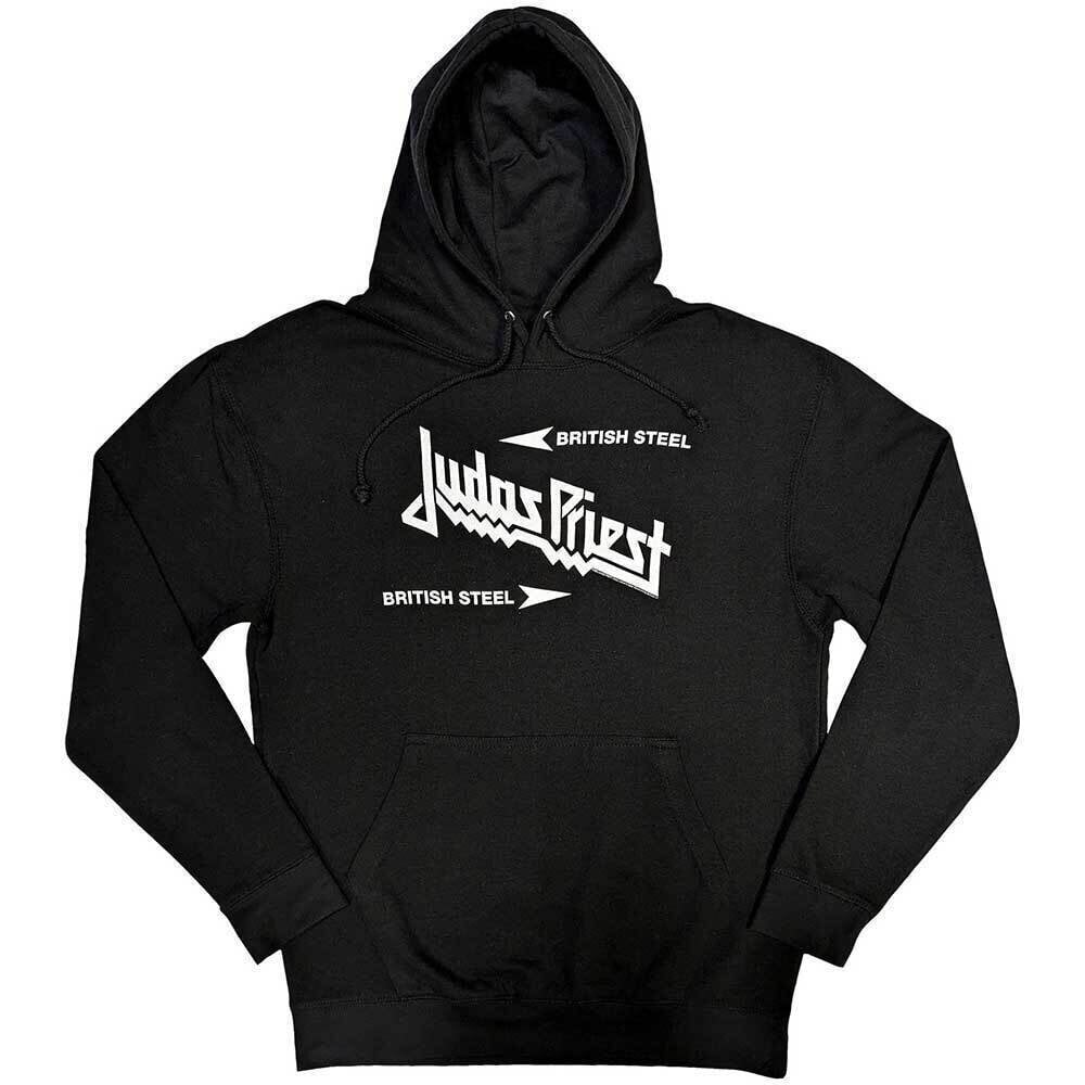 Hoodie Judas Priest British Steel Logo Black 2XL Hoodie