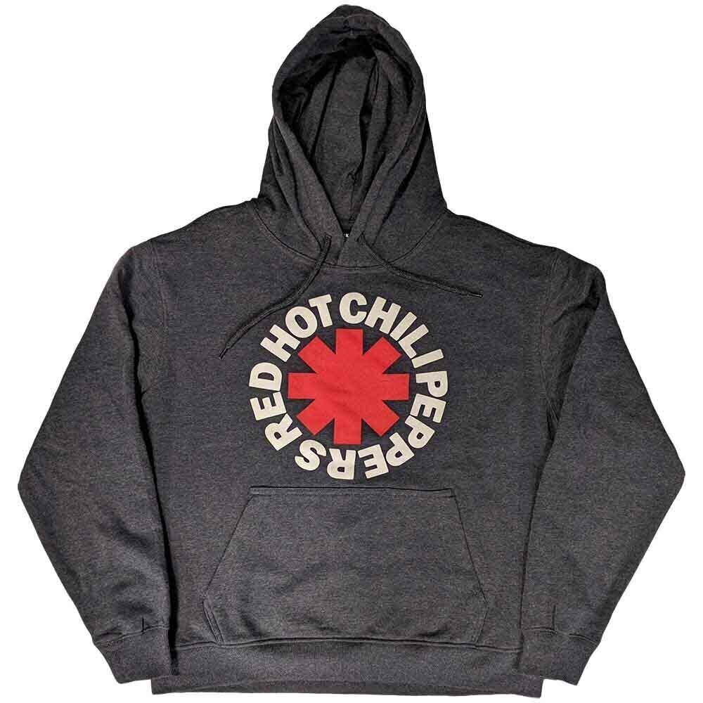 Hoodie Red Hot Chili Peppers Classic Asterisk Gri cărbune S Hoodie