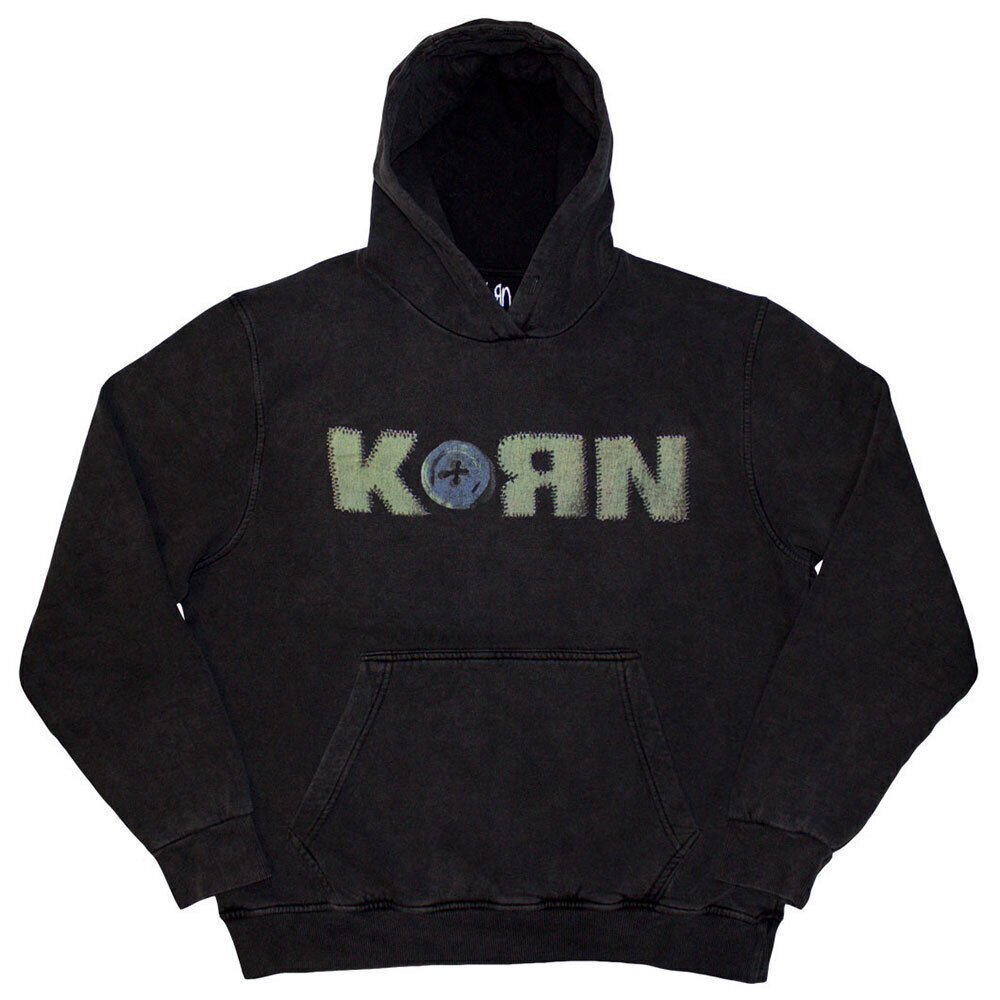 Felpa con cappuccio Korn Doll Issues (Back Print) Charcoal Grey XL Felpa con cappuccio