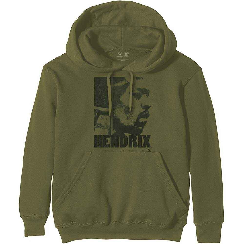 Hoodie Jimi Hendrix Let Me Live Verde Khaki M Hoodie