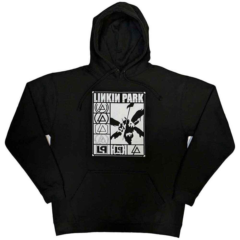 Mikina Linkin Park Logos Rectangle Black 2XL Mikina