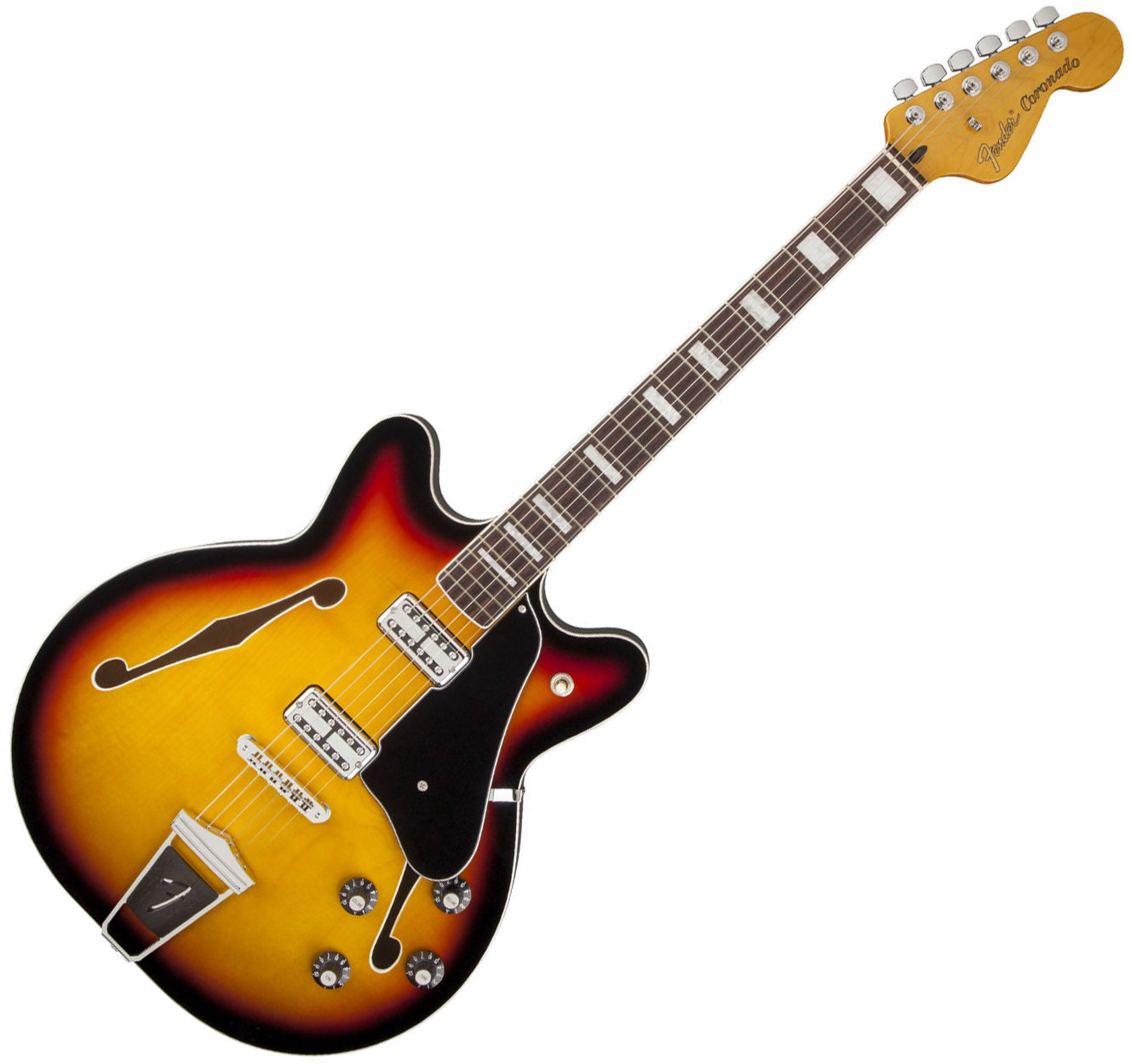 Halbresonanz-Gitarre Fender Coronado Guitar 3-Color Sunburst B-stock