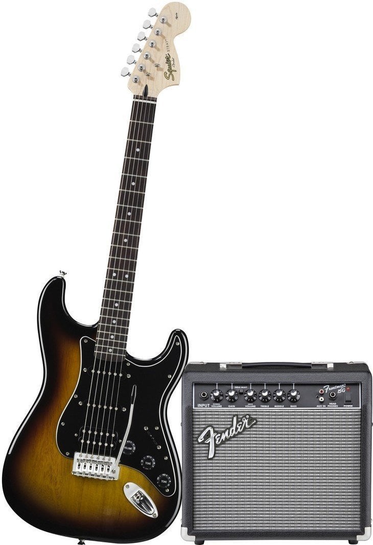 エレキギターFenderAffinity  Brown Sunburst Fender Squier Affinity Strat pack HSS - Brown Sunburst - Muziker