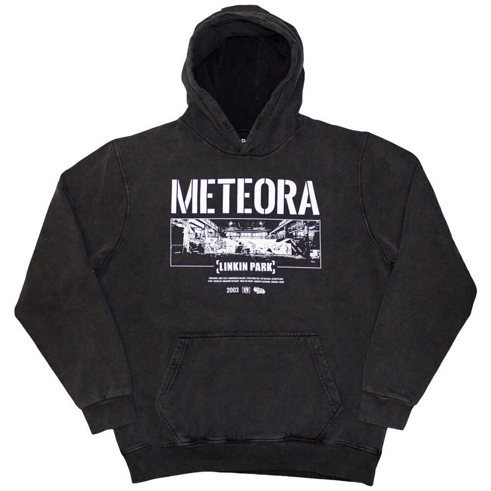 Hoodie Linkin Park Meteora Wall Art (Stone Wash) Charcoal Grey XL Hoodie