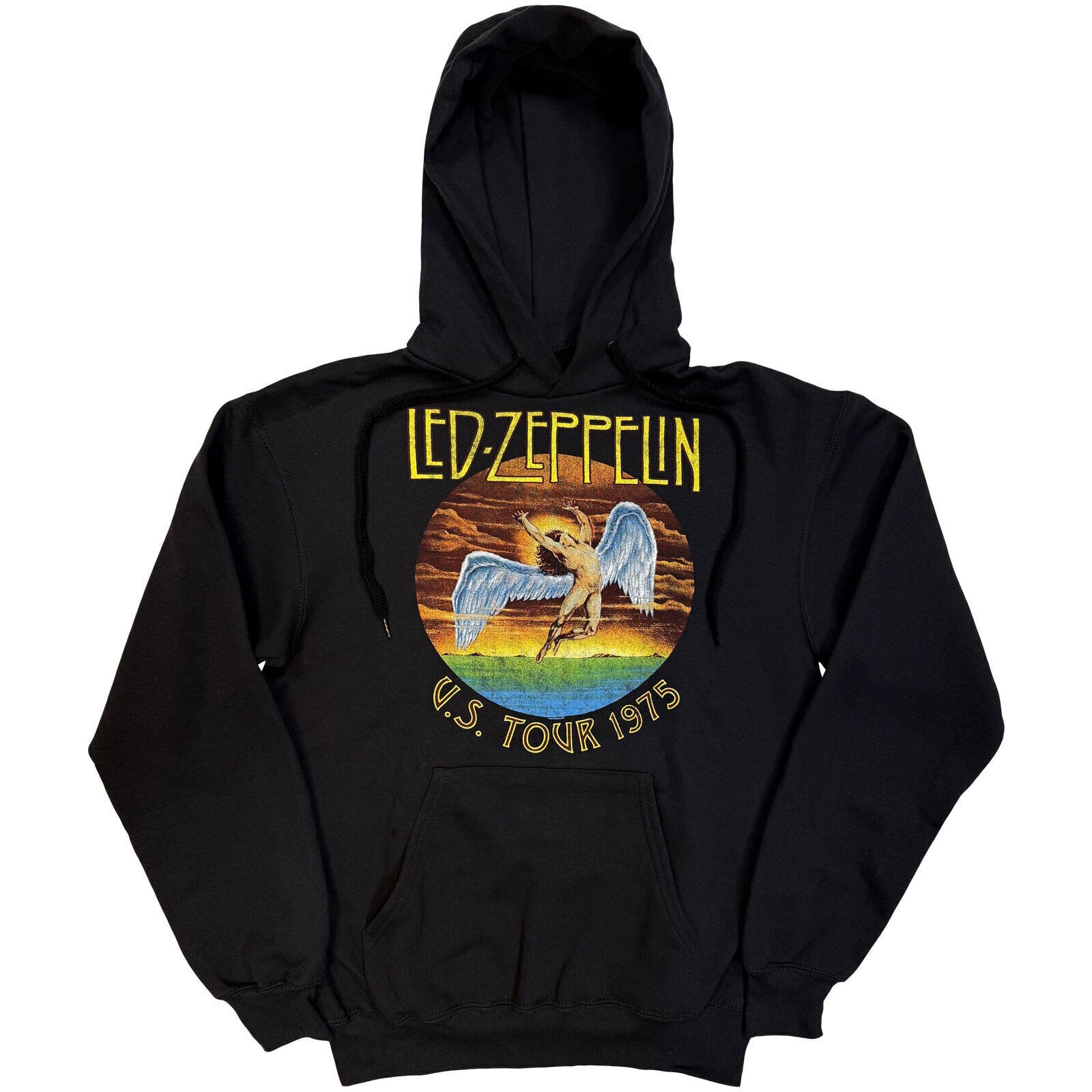 Hoodie Led Zeppelin USA Tour '75 Black M Hoodie