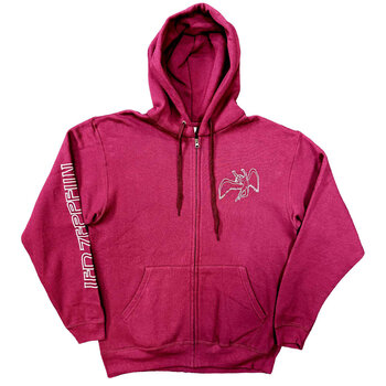 Hoodie Led Zeppelin Symbols (Back Print) Maroon Red XL Hoodie - 1