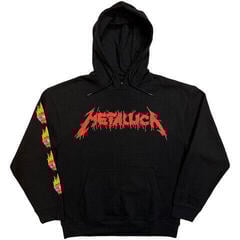 Hoodie Metallica Flower Skull (Back Print) Black XL Hoodie