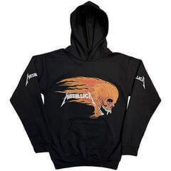 Hoodie Metallica Worn Pushead Flaming Skull (Back Print)