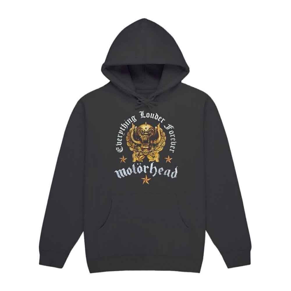 Hoodie Motörhead Everything Louder Forever (Back Print) Charcoal Grey M Hoodie