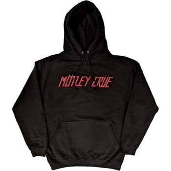 Hoodie Mötley Crüe Distressed Logo Black M Hoodie - 1
