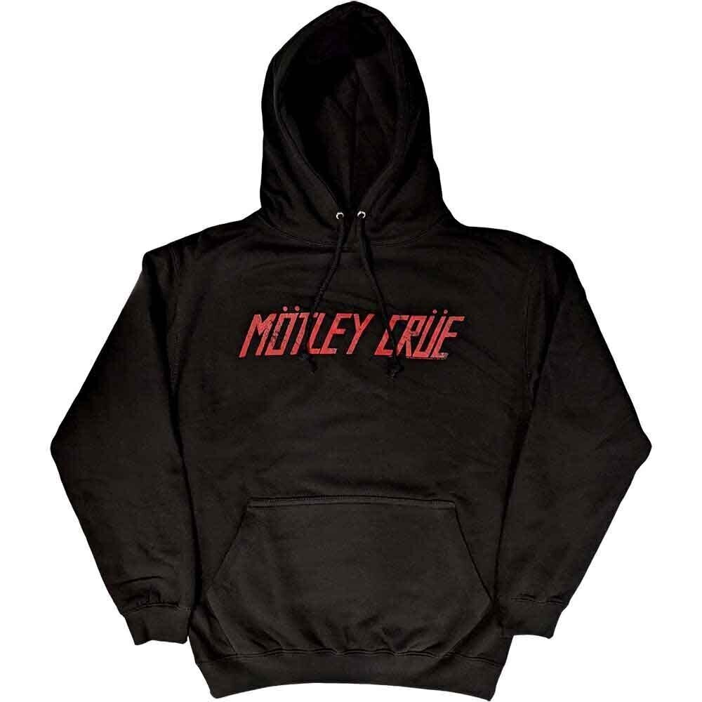 Mikina Mötley Crüe Distressed Logo Black 2XL Mikina