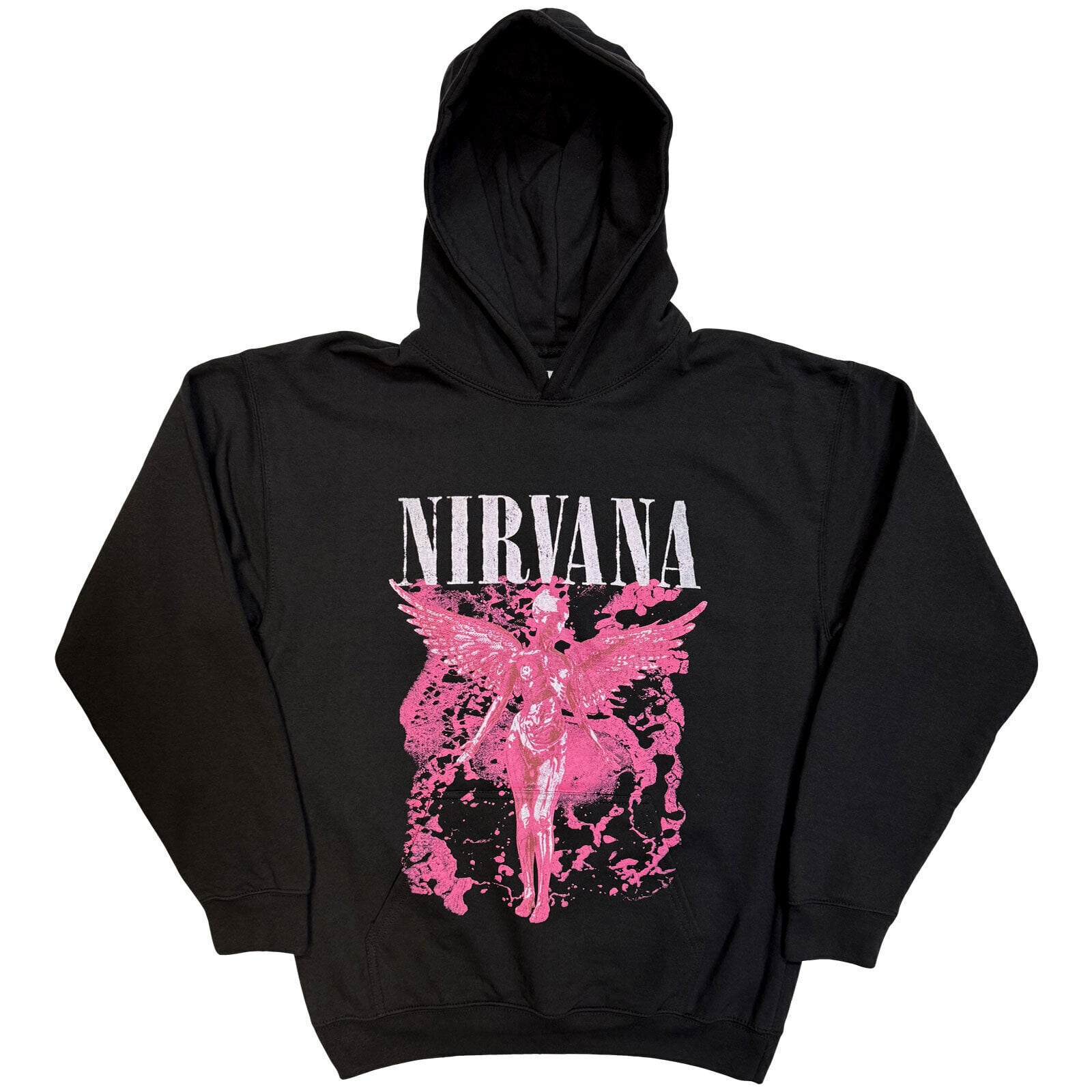 Hoodie Nirvana Angel Red Black XL Hoodie