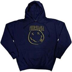 Mikina Nirvana Inverse Happy Face Navy Blue 2XL Mikina