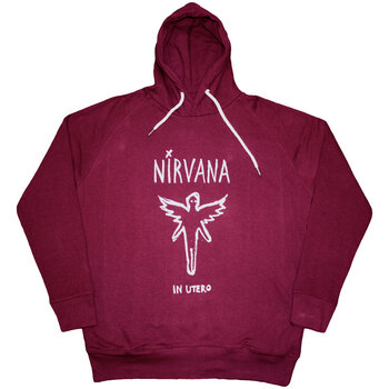 Hoodie Nirvana In Utero Outline Maroon Red L Hoodie - 1