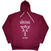 Hoodie Nirvana In Utero Outline Maroon Red L Hoodie