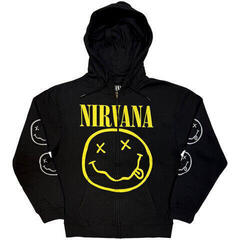 Hoodie Nirvana Yellow Happy Face Black L Hoodie
