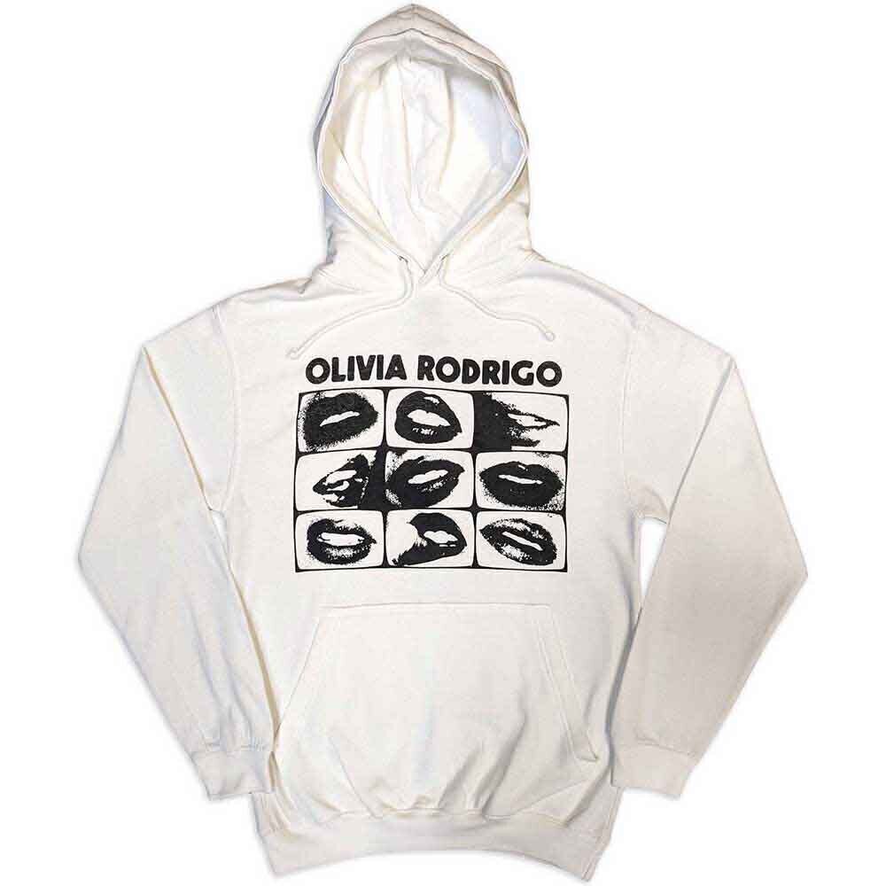 Hoodie Olivia Rodrigo Threshold Lips Grid White M Hoodie
