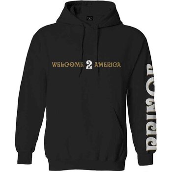 Hoodie Prince Welcome 2 America (Back & Sleeve Print) Black M Hoodie - 1