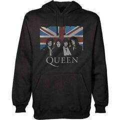 Hoodie Queen Vintage Union Jack Black XL Hoodie