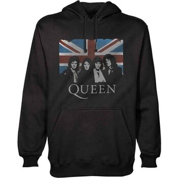 Hoodie Queen Vintage Union Jack Black XL Hoodie - 1