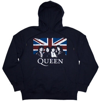 Hoodie Queen Union Jack Navy Blue 3XL Hoodie - 1